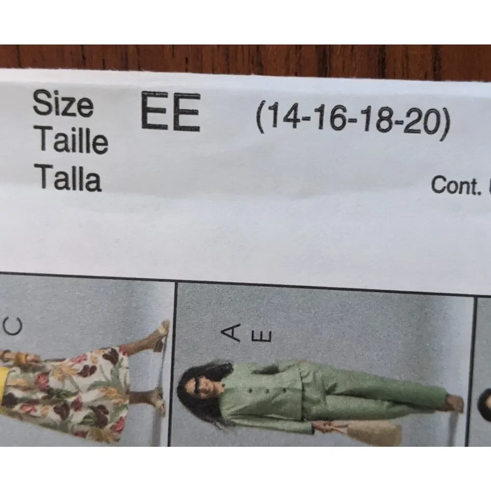 UNCUT McCalls Pattern M4878 Size 14-20